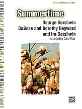 Summertime piano sheet music cover